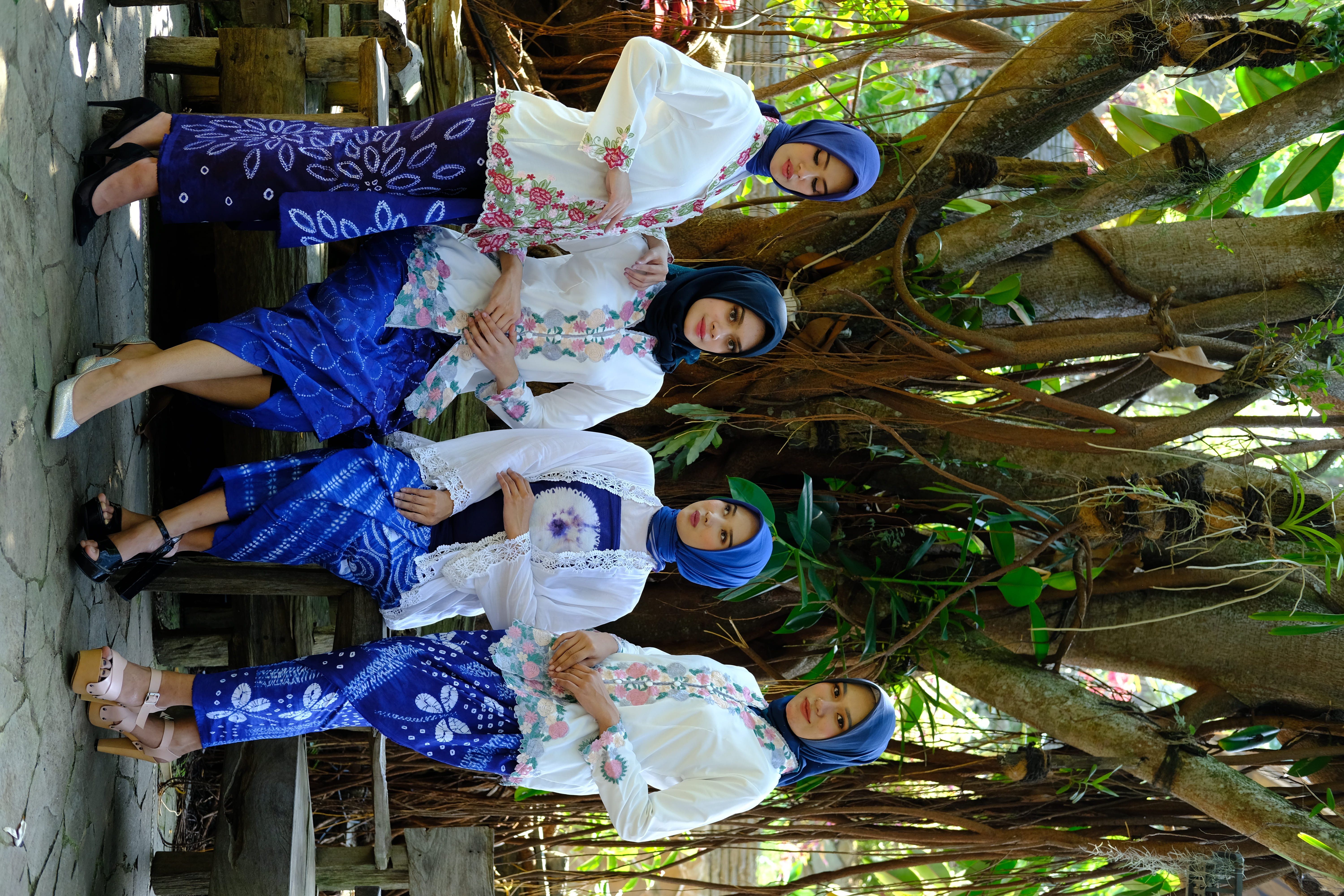 Model 1 in elegant traditional wear